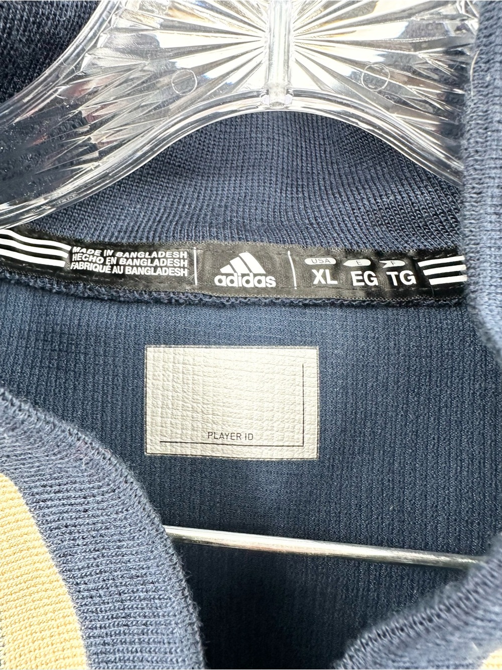 Adidas Men’s Notre Dame Official Full Zip Jacket Navy Blue Size XL - Picture 3 of 4